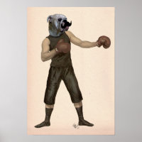 Cheio Bulldog de Boxing