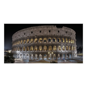 Pôster Cheio Colosseum Roma - Itália