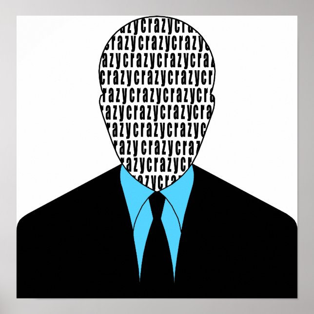 PÔSTER CHEIO DA CABEÇA DA LOUCURA (Frente)