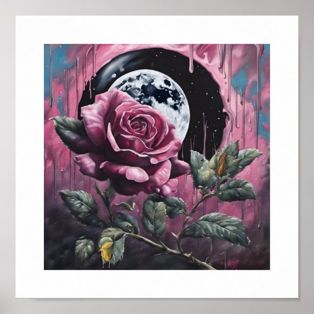 Poster Cheio-Lua-rosa (Frente)