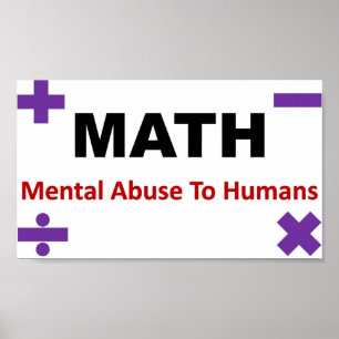 Pôster Cheio matemático