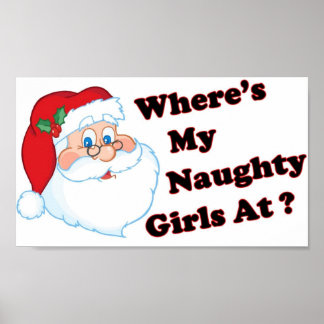 Pôster Cheio Papai noel travesso
