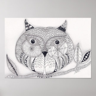 Pôster Cheio Tamanho Sábio Coruja Velha