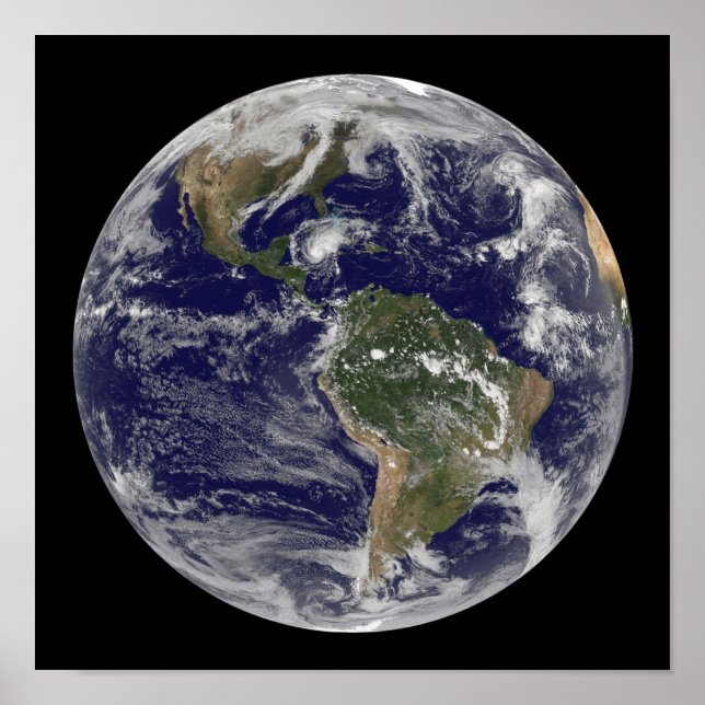 Pôster Cheio Terra mostrando o furacão Paloma (Frente)