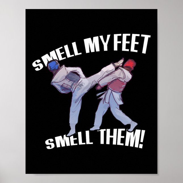 Poster Cheire Meu Medo De Karate Engraçado (Frente)