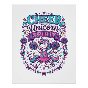 Pôster Cheiro de Unicórnio Espírito de Unicórnio Colorido