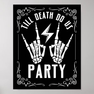 Poster Chelorete de Halloween Até que a Morte nos Separe
