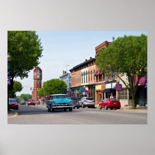 Poster Chelsea do centro, Michigan
