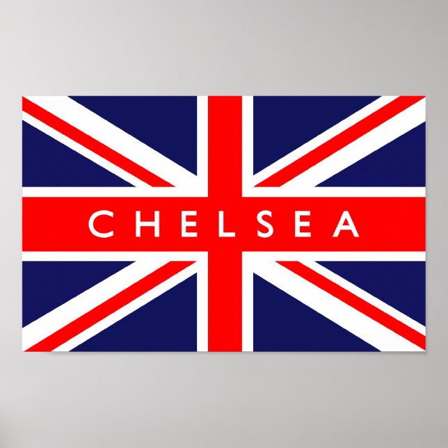 Poster Chelsea UK Flag (Frente)