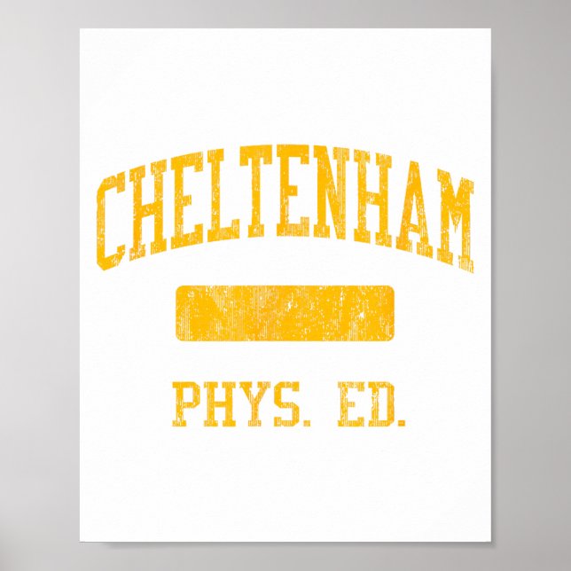 Poster Cheltenham High School Hs Wyncote Pa Phys Ed  (Frente)