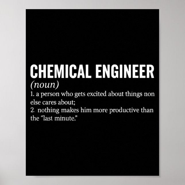 Poster Chemical Engineer Profession Definition Engineerin (Frente)