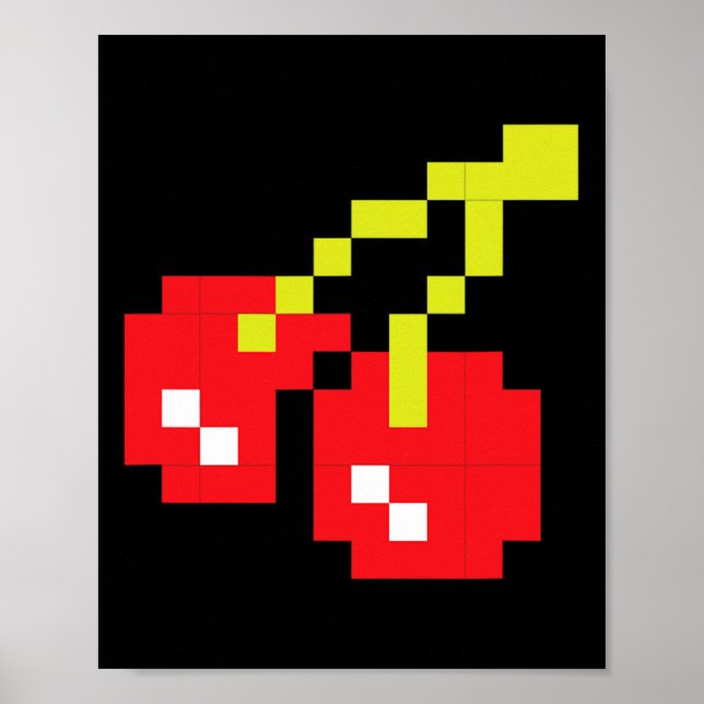 Poster Cherries 80s Vídeo Game Halloween Figurume Easy Gr (Frente)