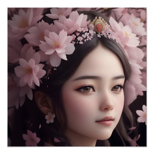 Pôster Cherry Blossom - Garota Adorada (Frente)