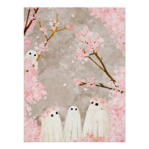 Pôster Cherry Blossom Ghosts