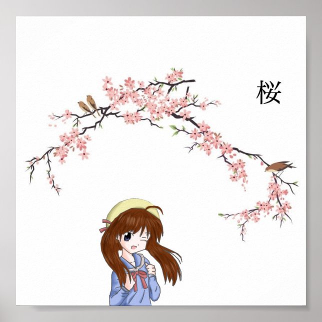 Poster Cherry Blossom Girl (Frente)