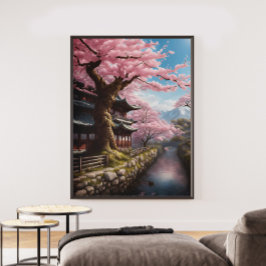 Poster Cherry Blossom não emoldurado