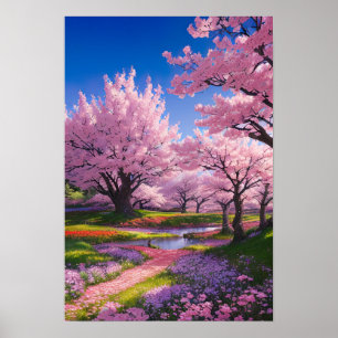 Poster Cherry Blossom Park