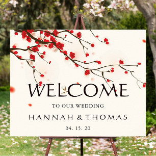 Poster Cherry Blossoms Floral - Sinal de Boas-vindas