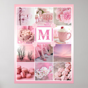 Poster Cherry Blossoms Instagram Grid Adicionar Suas Foto