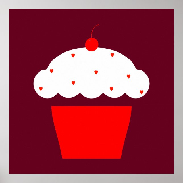 Poster cherry cupcake (Frente)