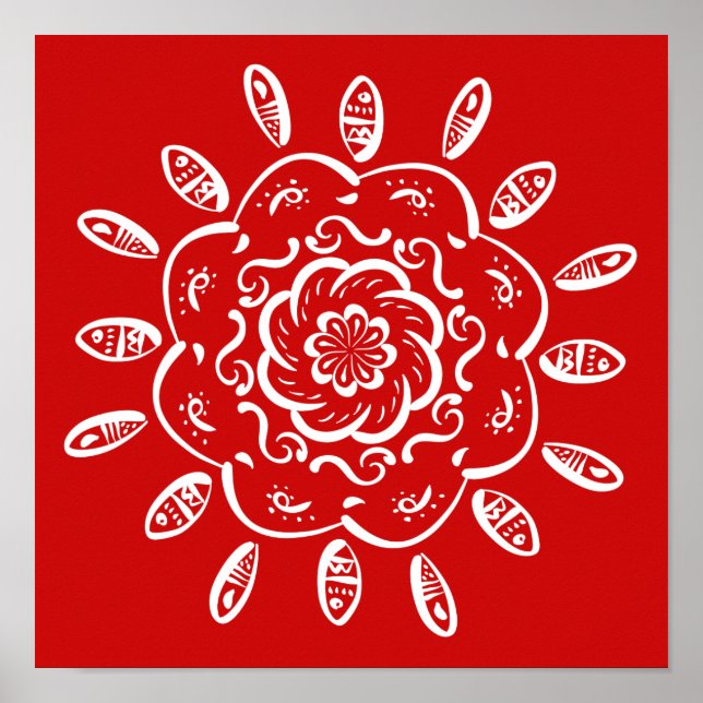 Poster Cherry Mandala (Frente)