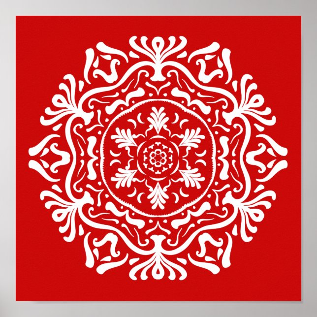 Pôster Cherry Mandala (Frente)
