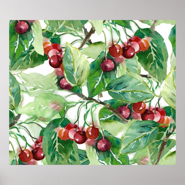Poster Cherry Seamless Pattern (Frente)