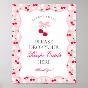 Poster Cherry Sweet Pink Coquette Arco Compartilhar um Si