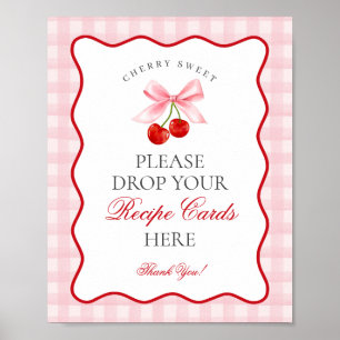 Poster Cherry Sweet Pink Coquette Arco Compartilhar um Si