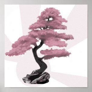 Poster Cherry Tree Bonsai