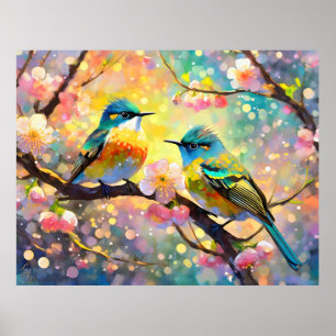 Poster Chersom Blossom Fantasy Sunrise