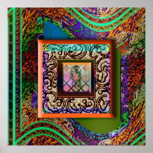 Poster Cherub Angel Window