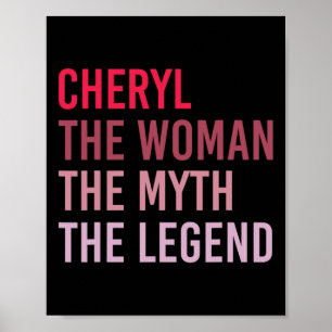 Poster Cheryl The Woman Myth Legend Personalize Name Bir