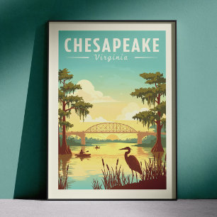 Poster Chesapeake Virgínia Antiga