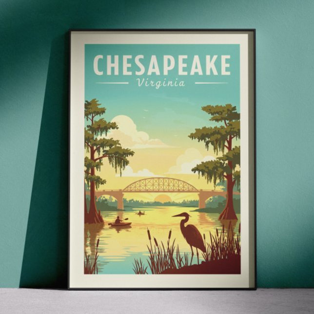 Poster Chesapeake Virgínia Antiga (Criador carregado)
