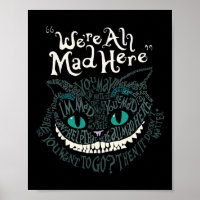 Cheshire Alice Cat Somos Todos Loucos Aqui Maravil