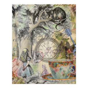 Pôster Cheshire Cat Alice Wonderland Classic
