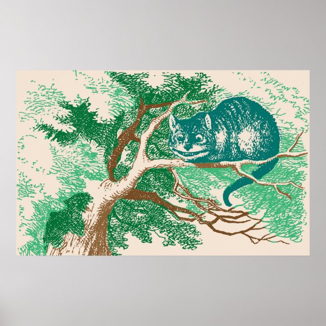 Pôster Cheshire Cat Color (Frente)