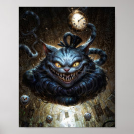 Poster Cheshire Cat Dark Fantasy