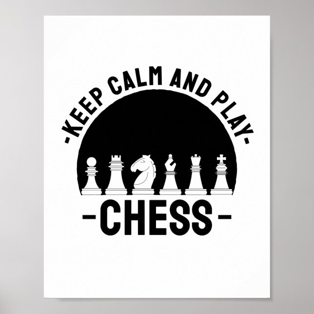 Poster Chess - Keep Calm And Play Chess (Frente)