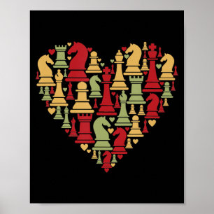 Poster Chess Lover   Eu Realmente Adoro Jogar Xadrez
