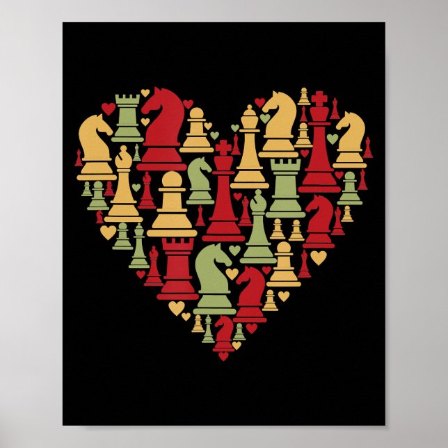 Poster Chess Lover | Eu Realmente Adoro Jogar Xadrez (Frente)