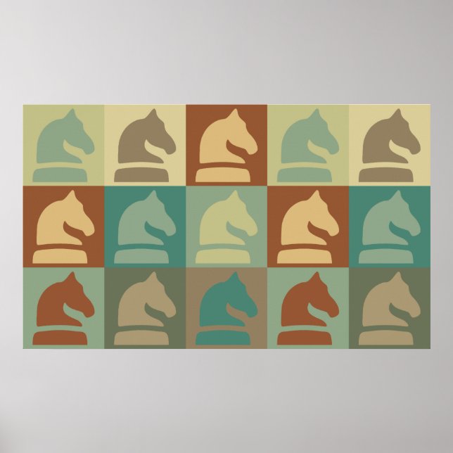 Pôster Chess Pop Art (Frente)