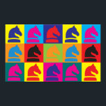 Pôster Chess Pop Art<br><div class="desc">Xadrez Pop Art. Se o Xadrez é o seu passatempo,  ocupação ou obsessão,  mostre-o com excelentes de Xadrez,  canecas,  adesivos e muito mais. Eles também são presentes de excelente para outros fãs de xadrez!</div>