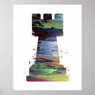 Poster Chess Rook Art