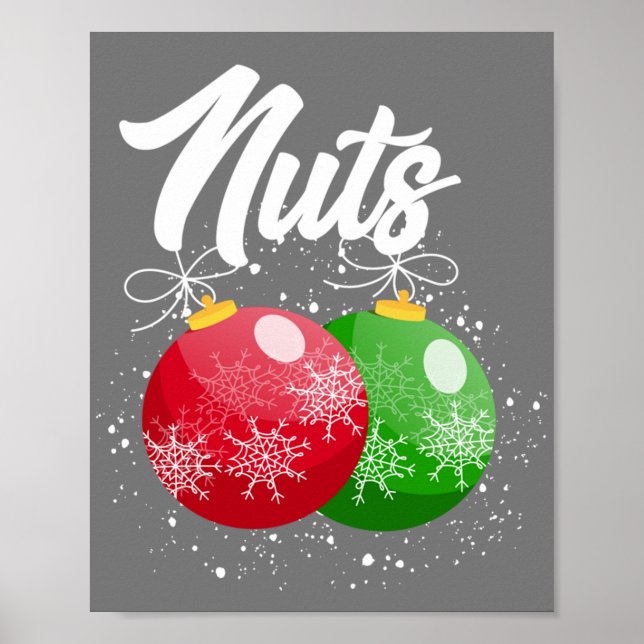 Poster Chest Nuts Christmas Matching Couple Chestnuts (Frente)