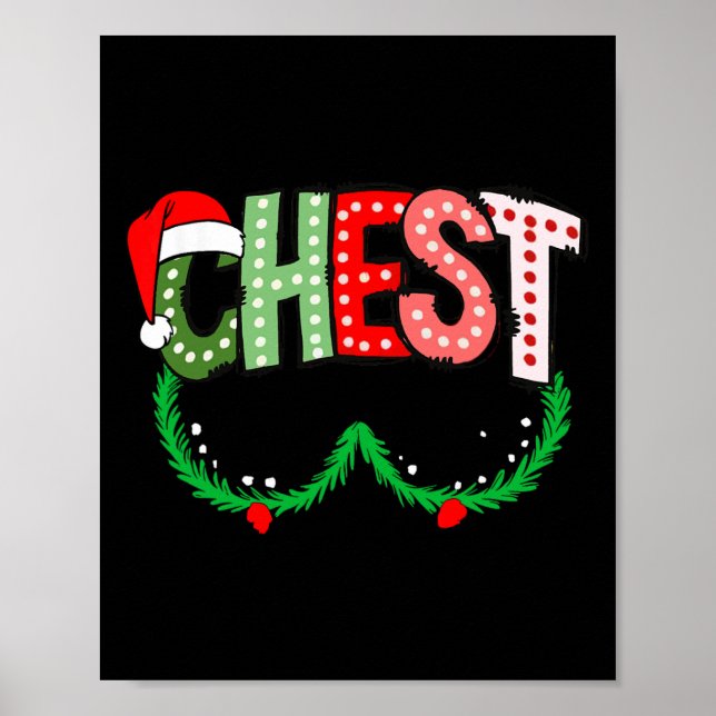 Poster Chest Nuts Matching Chestnuts Funny Christmas Coup (Frente)