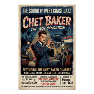 Pôster Chet Baker 1950