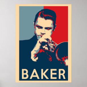 Poster Chet Baker Hope Tamanhos da História do Jazz