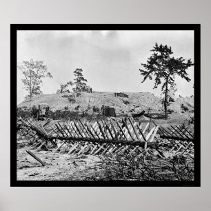 Poster Chevaux-de-frise em Atlanta, GA 1864